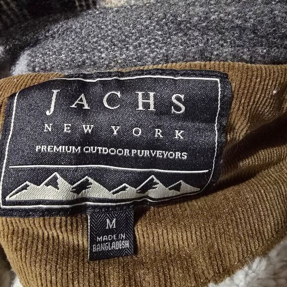 Jachs New York Sherpa Lined Wool Jacket Mens M Button Down Aztec - Picture 8 of 9